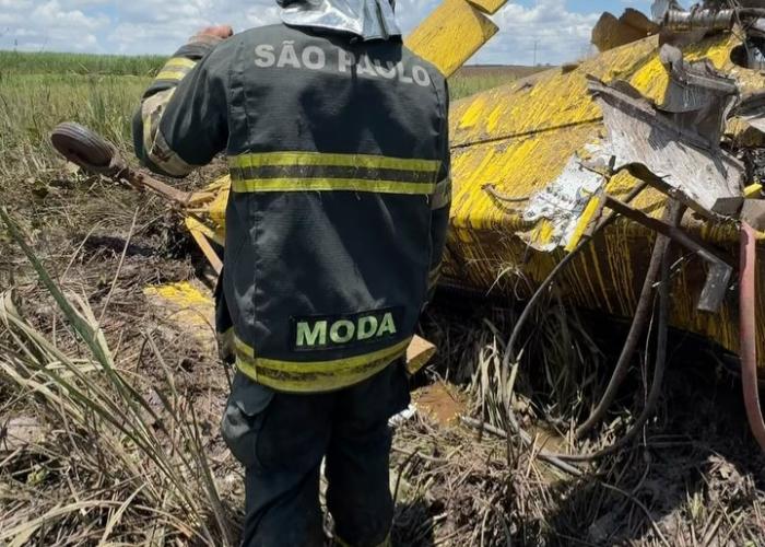 Piloto morre em queda de avião agrícola durante pulverização em